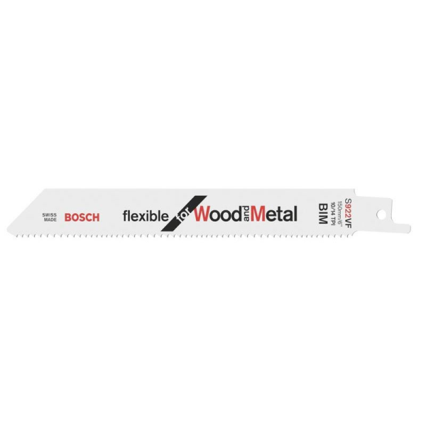 Bosch Säbelsägeblatt S 922 VF, Flexible for Wood and Metal, 25er-Pack #2608657558
