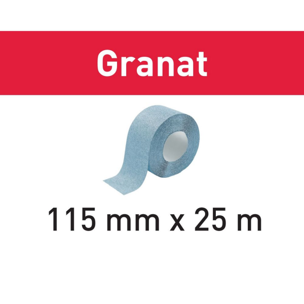 Festool Schleifrolle 115x25m P220 GR Granat #201110