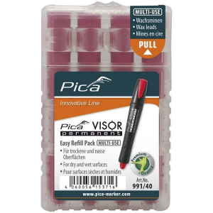 Pica VISOR permanent Ersatzminen-Sets, rot #991/40