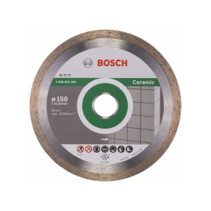 Bosch Diamanttrennscheibe Standard for Ceramic, 150 x 22,23 x 1,6 x 7 mm, 1er-Pack #2608602203