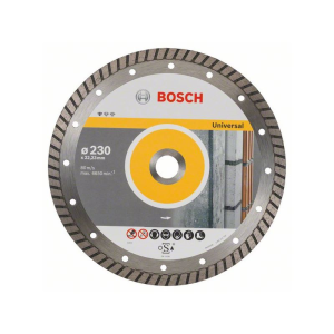 Bosch Diamanttrennscheibe Standard for Universal Turbo, 230x22,23x2,5x10 mm, 1er-Pack #2608602397