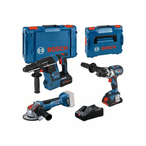 Bosch Combo Kit Set, 3 18V-Werkzeuge: GSR 18V-110C, GWX 18V-10 P, GBH 18V-26F, 2x Akku #0615990N2X