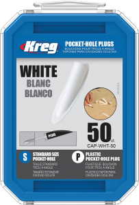 Kreg Pocket-Hole Dübel Kunststoff Weiss #CAP-WHT-50