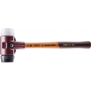 Halder SIMPLEX-Schonhammer, mit Stahlgussgehäuse und hochwertigen Holzstiel  D=50 mm # 3027.050