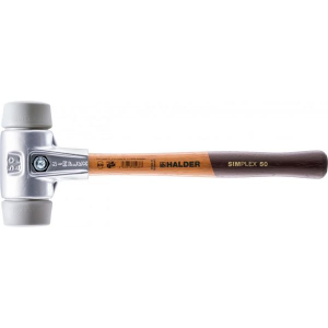 Halder SIMPLEX-Schonhammer, mit Aluminiumgehäuse und hochwertigem Holzstiel D=50 mm # 3103.050