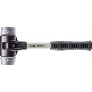 Halder SIMPLEX-Schonhammer, mit verstärktem Stahlgussgehäuse und Fiberglasstiel D=50 mm # 3709.050