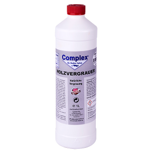 COMPLEX HOLZVERGRAUER - 1 Liter Flasche - Aschgrau