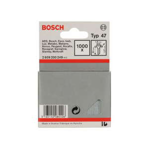 Bosch Tackernagel Typ 47, 1,8 x 1,27 x 30 mm, 1000er-Pack #2609200249