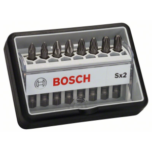 Bosch 8-tlg. Schrauberbit-Set, Robust Line, Sx PZ, Extra Hard-Ausführung #2607002557