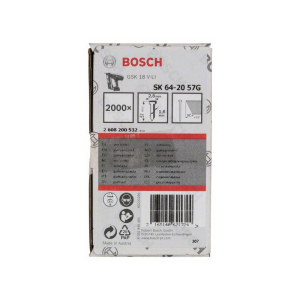 Bosch Senkkopf-Stift SK64 20G, 57 mm verzinkt, 2000 Stk. #2608200532