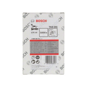 Bosch Schmalrückenklammer TK40 20G, 5,8 mm, 1,2 mm, 20 mm, verzinkt, 5000er-Pack #2608200701