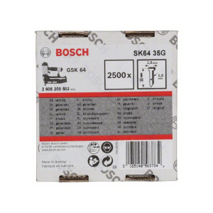 Bosch Senkkopf-Stift SK64 35G, 1,6 mm, 35 mm, verzinkt, 2500er-Pack #2608200502