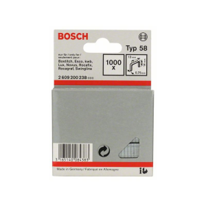 Bosch Feindrahtklammer Typ 58, 13 x 0,75 x 14 mm, 1000er-Pack #2609200238
