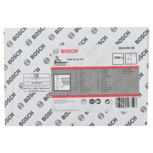 Bosch Rundkopf-Streifennagel SN21RK 80 3,1 mm, 80 mm, blank, glatt, 3000er-Pack #2608200030