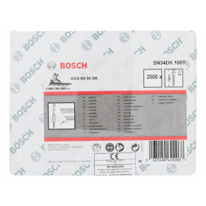 Bosch D-Kopf Streifennagel SN34DK 100R, 3,1 mm, 100 mm, blank, 2000 Stk. #2608200050