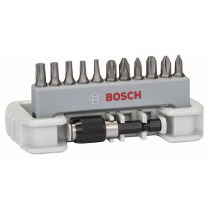 Bosch 11-tlg. Schrauberbit-Set inklusive Bithalter, PH, PZ, T, 25 mm #2608522129