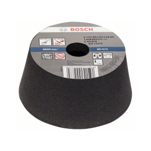 Bosch Schleiftopf, konisch-Stein/Beton 90 mm, 110 mm, 55 mm, K 54 #1608600241