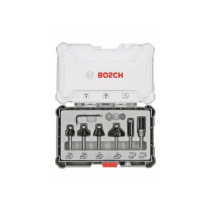 Bosch 6-teiliges Rand- und Kantenfräser-Set, 8-mm-Schaft. Für Handfräsen #2607017469