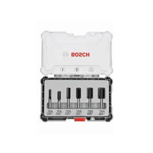 Bosch Fräser-Set, 6-teiliges Nutfräser-Set, 6-mm-Schaft. Für Handfräsen #2607017465