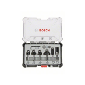Bosch 6-teiliges Rand- und Kantenfräser-Set, 6-mm-Schaft. Für Handfräsen #2607017468