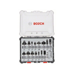 Bosch 15-teiliges Fräser-Set, 6-mm-Schaft. Für Handfräsen #2607017471
