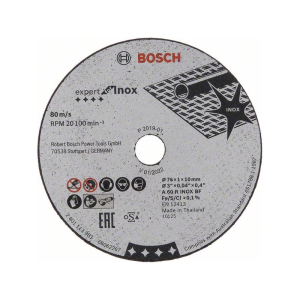 Bosch Trennscheibe Expert for Inox A 60 R INOX BF, 76 mm, 10 mm, 1 mm #2608601520