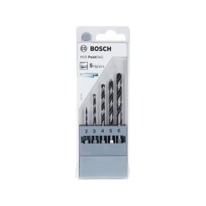Bosch HSS PointTeQ Sechskantbohrer-Set, 5-tlg., 2–6 mm #2607002824