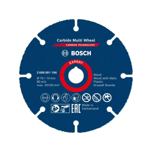 Bosch EXPERT Carbide Multi Wheel Trennscheibe, 76 mm, 10 mm. für Mini-Winkelschleifer #2608901196