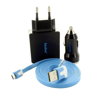 Hedue Micro-USB-Kabel, Ladegerät, Auto-Adapter #R002