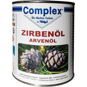 COMPLEX ZIRBENÖL - 1 Liter Dose - Roheffekt