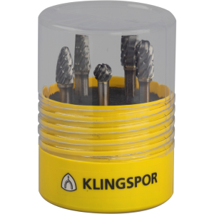 Klingspor HF10STEEL Fräser/Kernbohrer/ Set, 9,6 x 6 mm Spezialverzahnung Stahl #337154