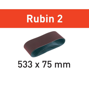 Festool Schleifband L533X 75-P80 RU2/10 Rubin 2 #499157
