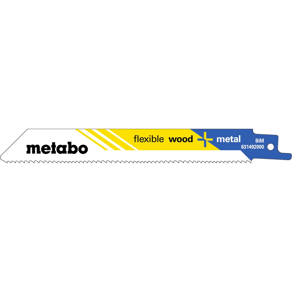Metabo 25 Säbelsägeblätter flexible wood + metal 150 x 0,9 mm, BiM, 1,8-2,6 mm/ 10-14 TPI #62824600