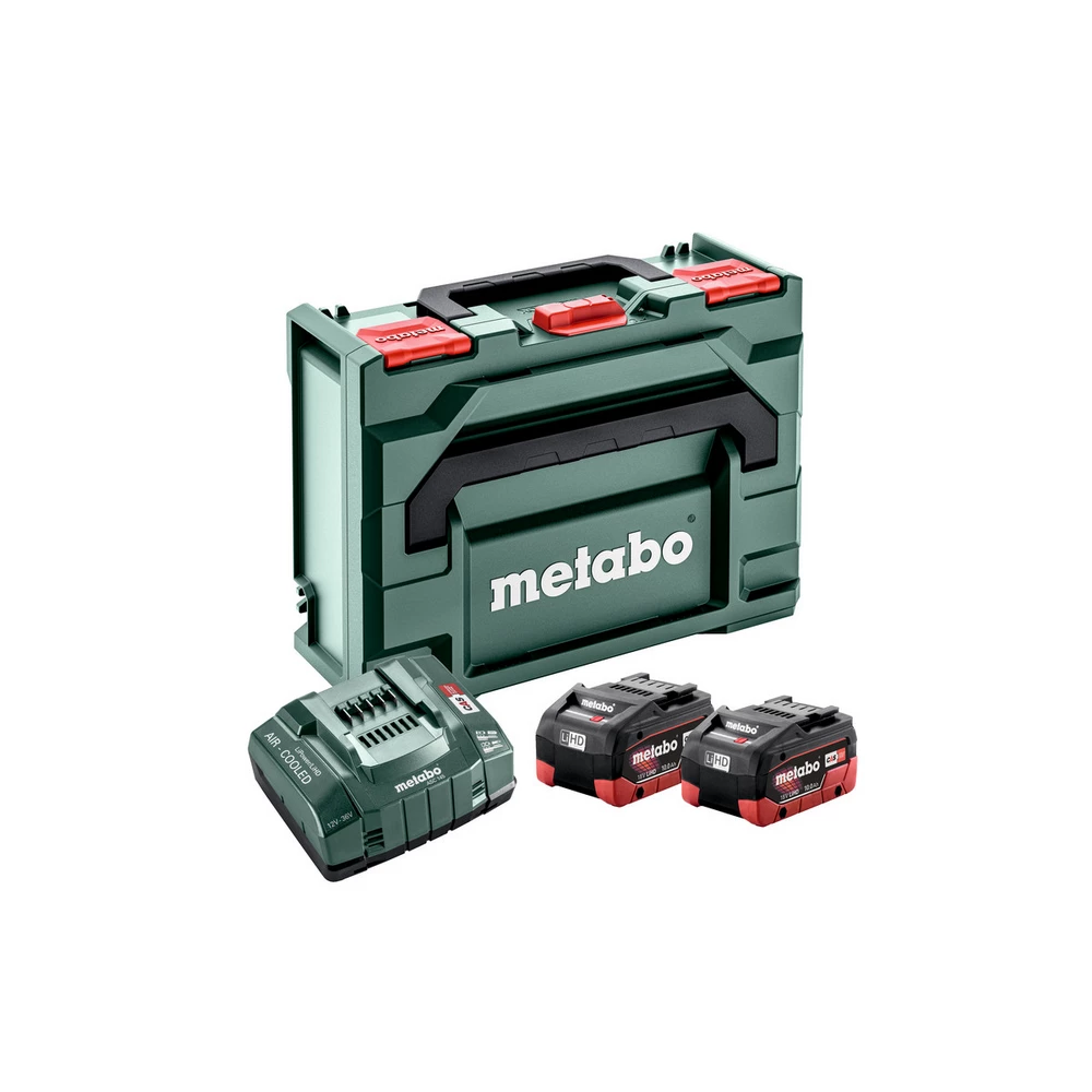 Metabo Basis-Set 2x LiHD 10Ah + ASC 145 + metaBOX #685142000